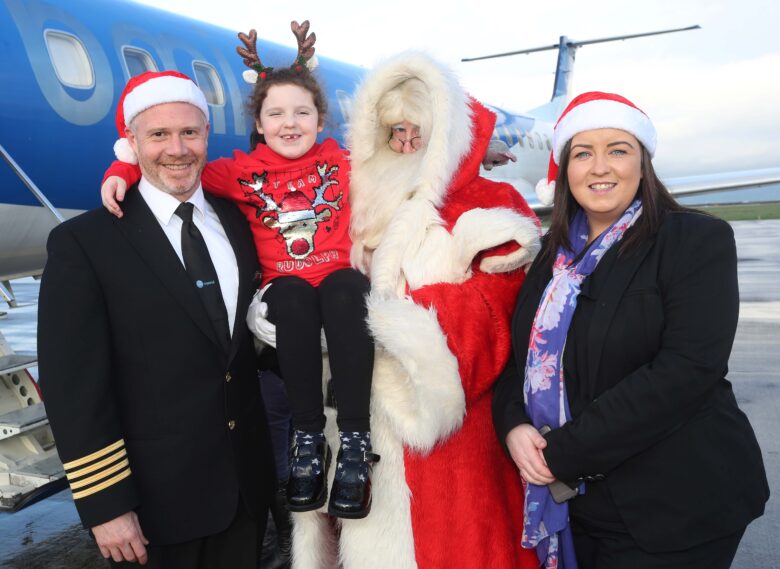 Flybmi Host Santa Flight From City Of Derry Airport City Of